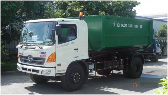 Xe chở rác - Công Ty TNHH Ô Tô Và Xe Chuyên Dùng Việt Nhật